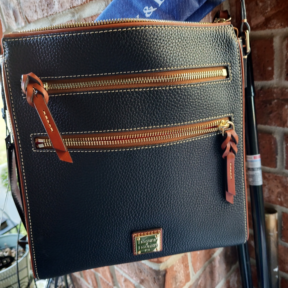 Dooney & Bourke Black Leather Crossbody Bag